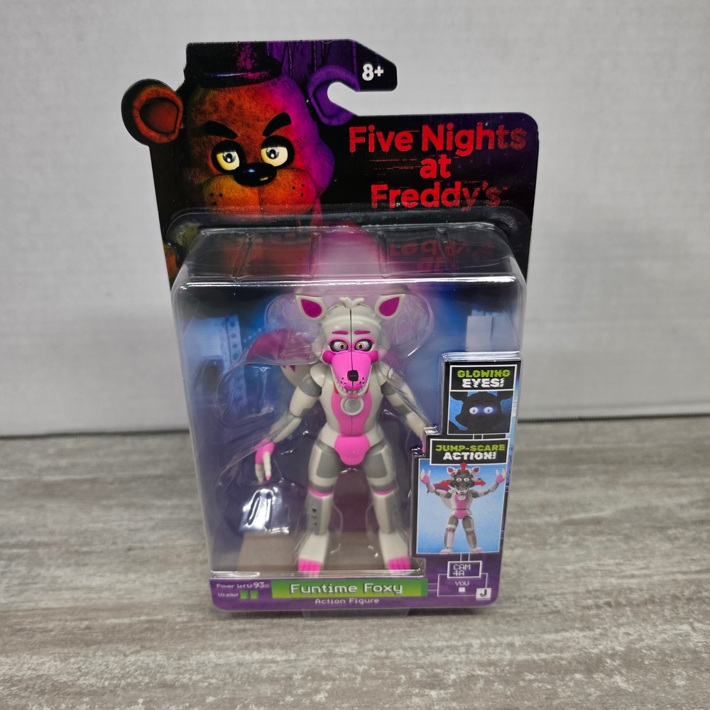 Five Nights at Freddys Funtime Foxy Action Figure Glowing Eyes Jazwares FNAF Toy